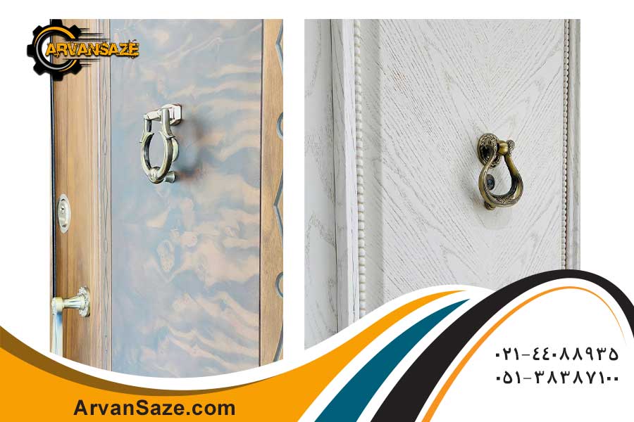 تصویر چشمی دو درب ضد سرقت از نمایی نزدیک